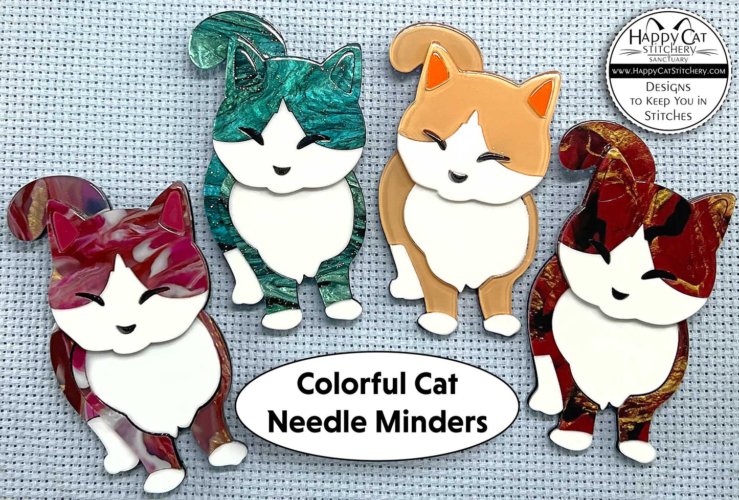 Cat Needle Minder - Magnetic Needle Holder